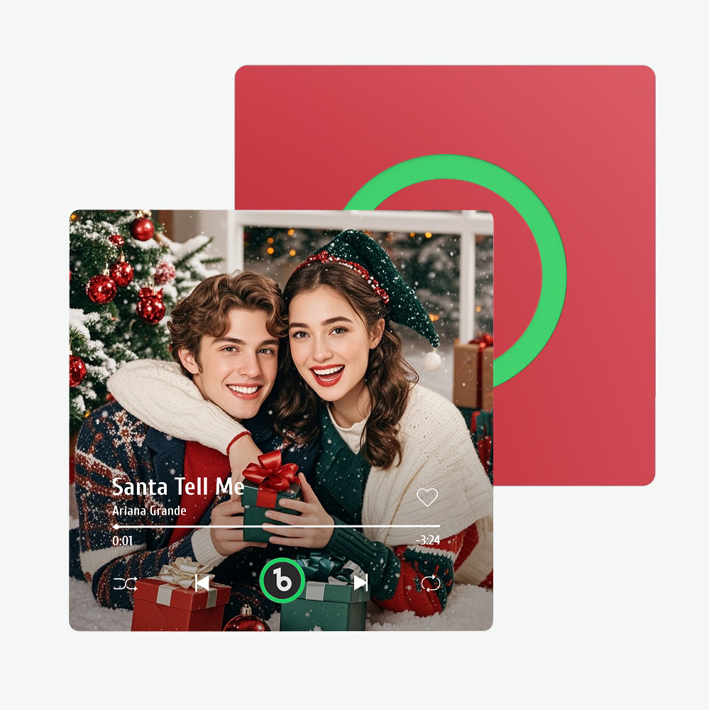 Custom Music Fridge Magnet New 4.0 Upgrade Colorful Frame Album Fridge Magnet Music Wall Photo Sticker Music Movement That Can Be Played Christmas Gift - 