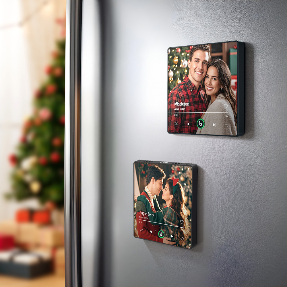 Custom Music Fridge Magnet New 4.0 Upgrade Colorful Frame Album Fridge Magnet Music Wall Photo Sticker Music Movement That Can Be Played Christmas Gift - 