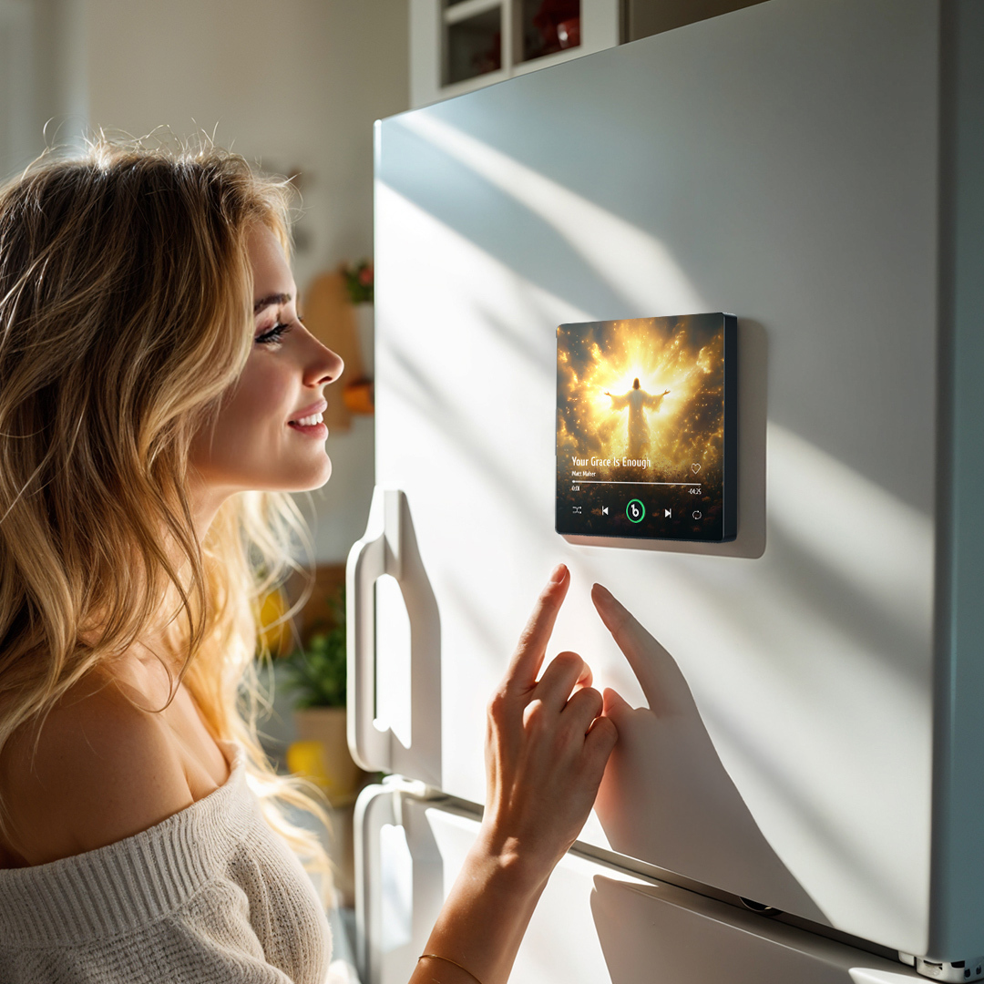 Custom Music Fridge Magnet New 4.0 Upgrade Colorful Frame Album Fridge Magnet Music Wall Photo Sticker Music Movement That Can Be Played Religious Gift - 