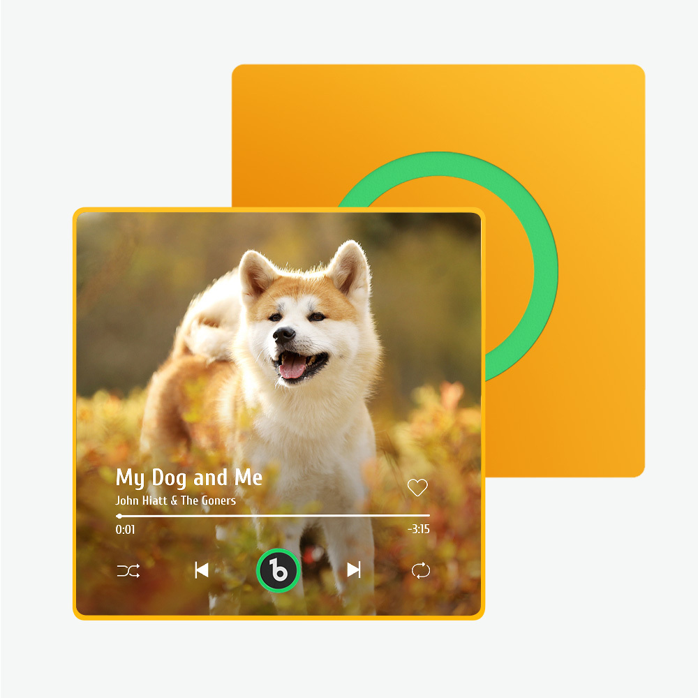 Custom Music Fridge Magnet New 4.0 Upgrade Colorful Frame Album Fridge Magnet Music Wall Photo Sticker Music Movement That Can Be Played Gift For Pet Lover - 