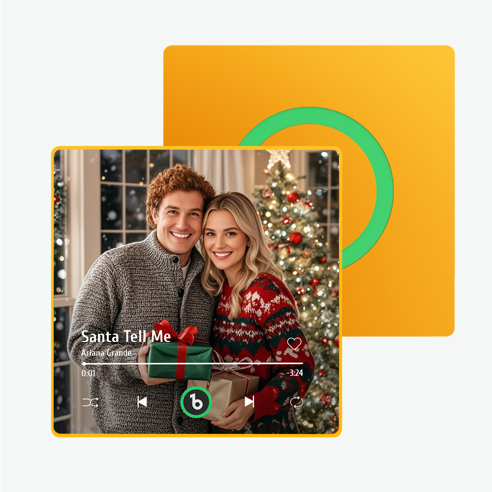 Custom Music Fridge Magnet New 4.0 Upgrade Colorful Frame Album Fridge Magnet Music Wall Photo Sticker Music Movement That Can Be Played Christmas Gift - 