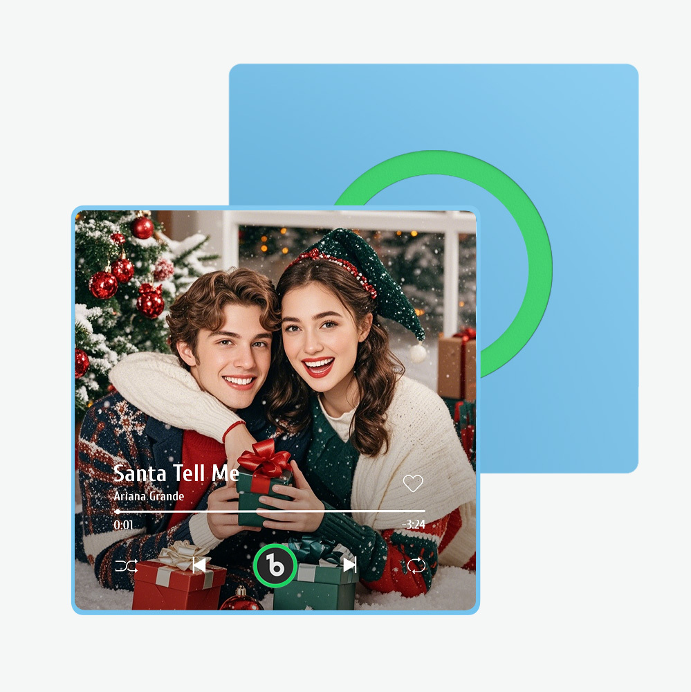 Custom Music Fridge Magnet New 4.0 Upgrade Colorful Frame Album Fridge Magnet Music Wall Photo Sticker Music Movement That Can Be Played Christmas Gift - 