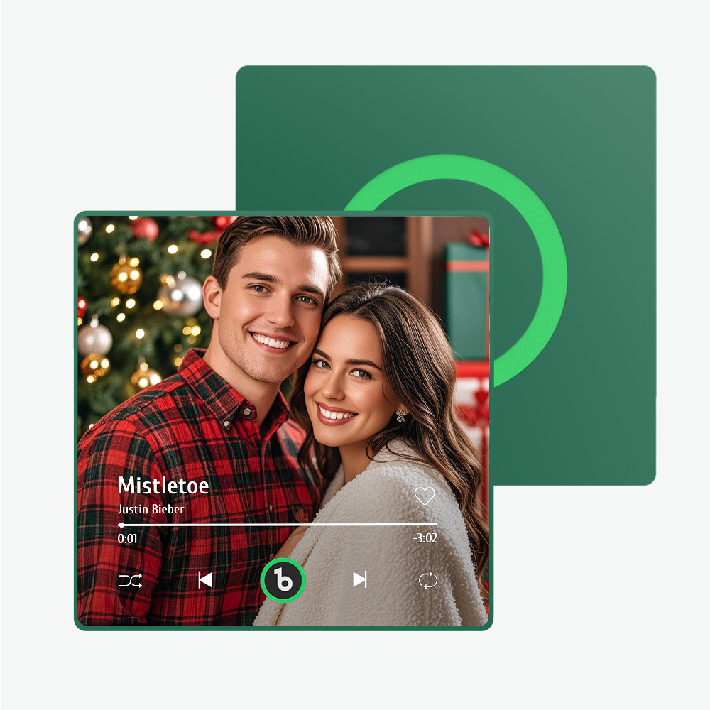 Custom Music Fridge Magnet New 4.0 Upgrade Colorful Frame Album Fridge Magnet Music Wall Photo Sticker Music Movement That Can Be Played Christmas Gift - 