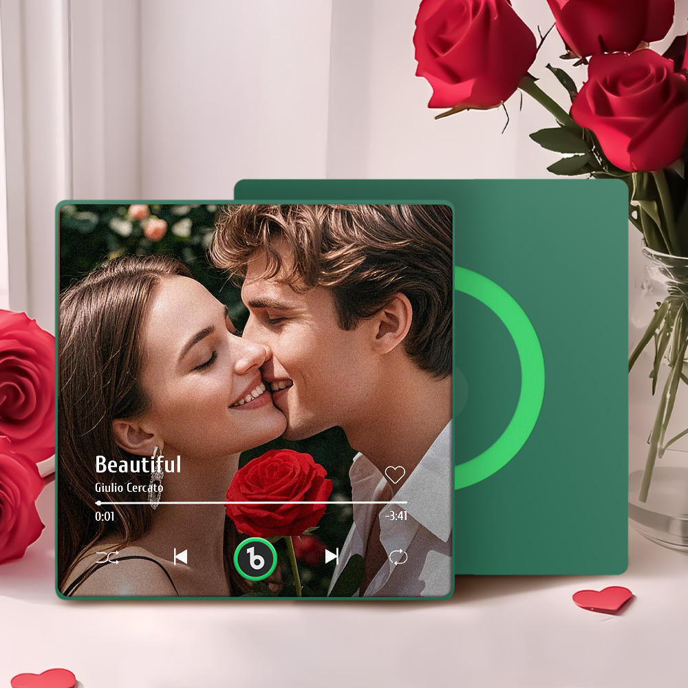 Custom Music Fridge Magnet New 4.0 Upgrade Colorful Frame Album Fridge Magnet Music Wall Photo Sticker Music Movement That Can Be Played Valentine's Day Gift - 