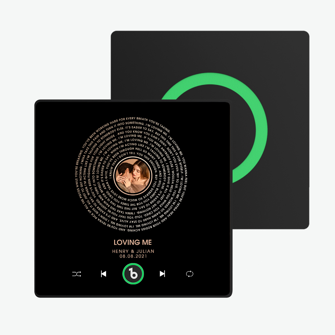 Custom Music Fridge Magnet Lyrics Photo Sticker New 4.0 Upgrade Music Wall Photo Sticker That Plays Music Without Cell Phone Couple Gifts - 