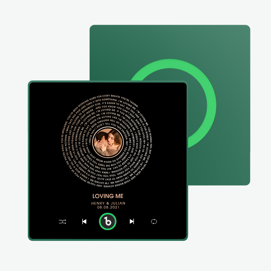 Custom Music Fridge Magnet Lyrics Photo Sticker New 4.0 Upgrade Music Wall Photo Sticker That Plays Music Without Cell Phone Couple Gifts - 