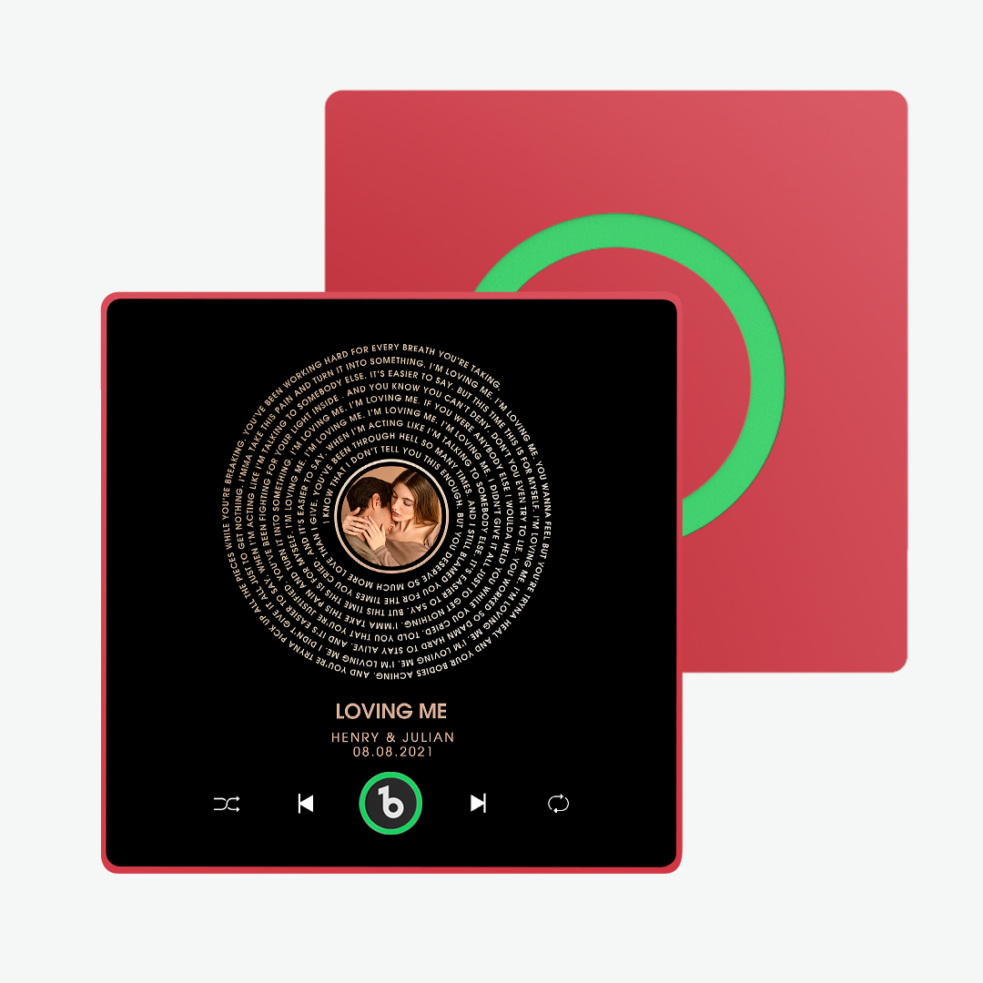 Custom Music Fridge Magnet Lyrics Photo Sticker New 4.0 Upgrade Music Wall Photo Sticker That Plays Music Without Cell Phone Couple Gifts - 