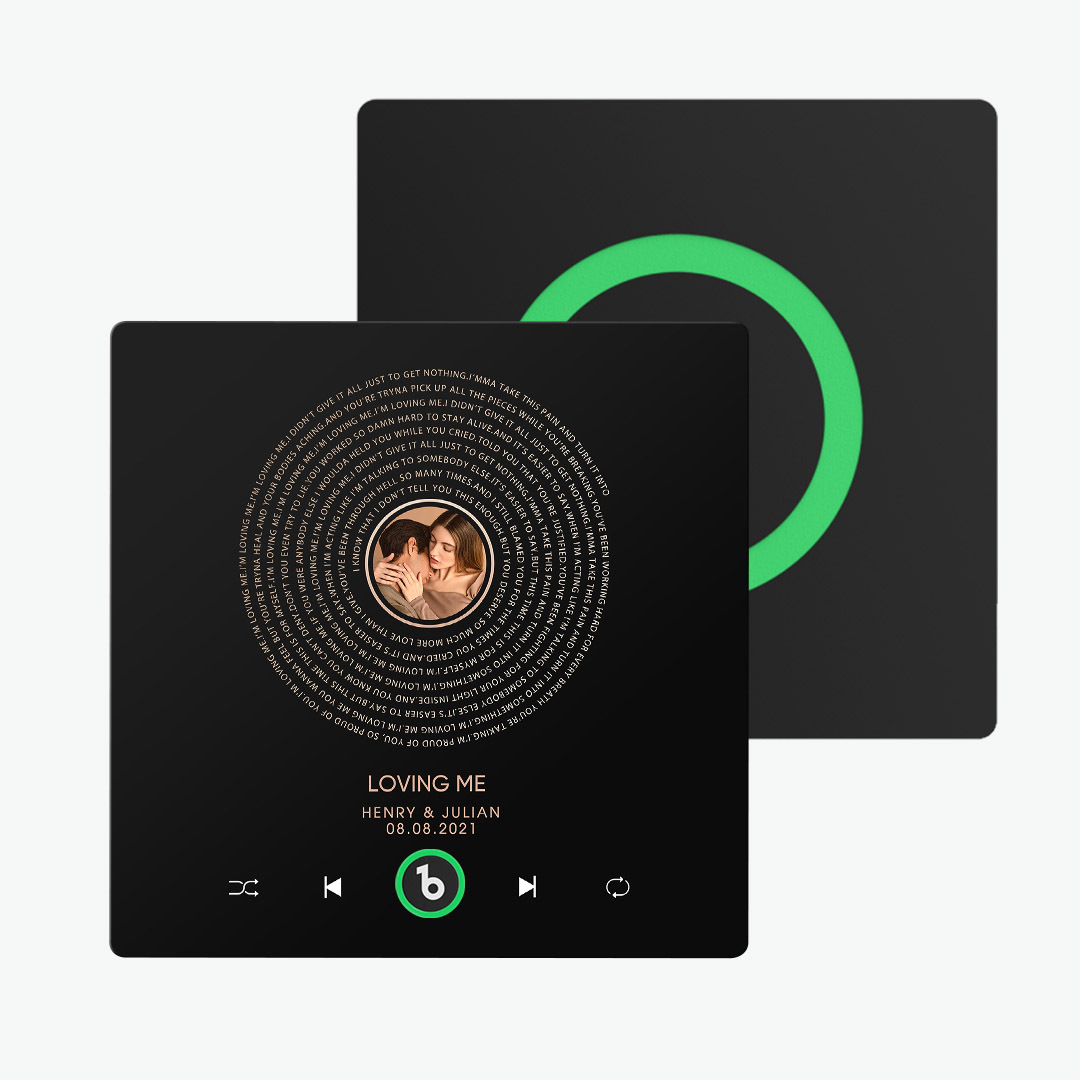 Custom Music Fridge Magnet Lyrics Photo Sticker New 4.0 Upgrade Music Wall Photo Sticker That Plays Music Without Cell Phone Couple Gifts - 