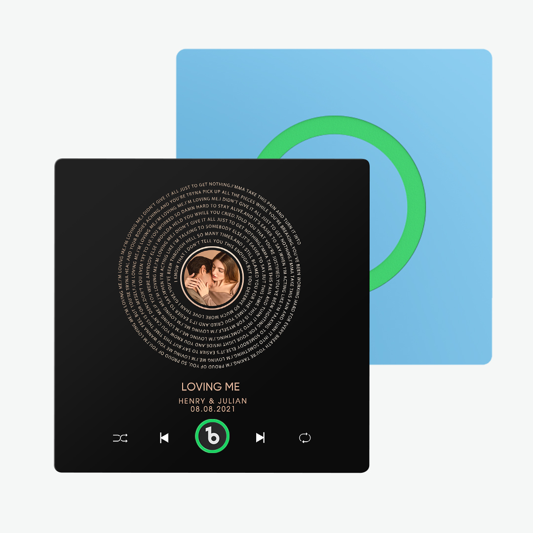 Custom Music Fridge Magnet Lyrics Photo Sticker New 4.0 Upgrade Music Wall Photo Sticker That Plays Music Without Cell Phone Couple Gifts - 