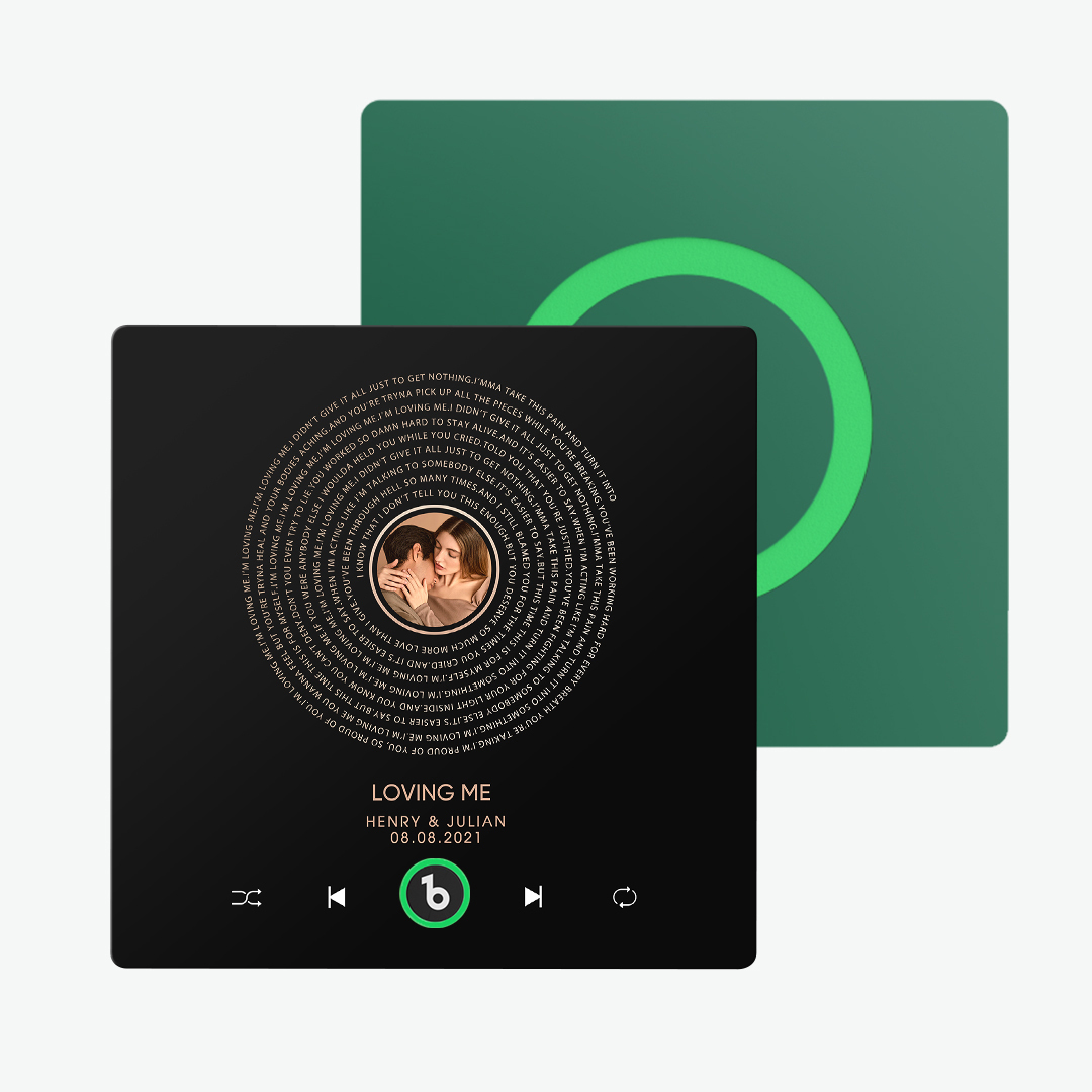 Custom Music Fridge Magnet Lyrics Photo Sticker New 4.0 Upgrade Music Wall Photo Sticker That Plays Music Without Cell Phone Couple Gifts - 