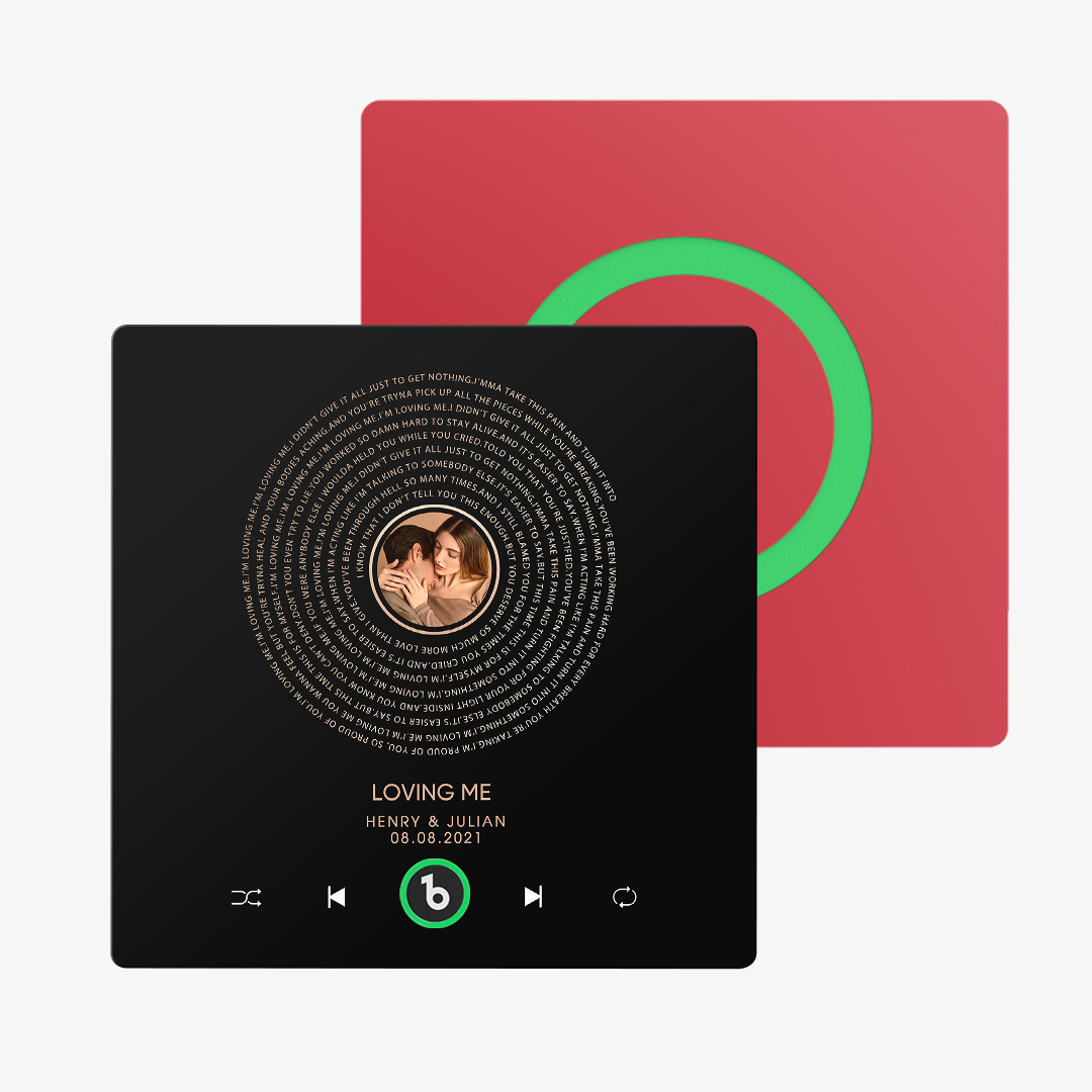 Custom Music Fridge Magnet Lyrics Photo Sticker New 4.0 Upgrade Music Wall Photo Sticker That Plays Music Without Cell Phone Couple Gifts - 