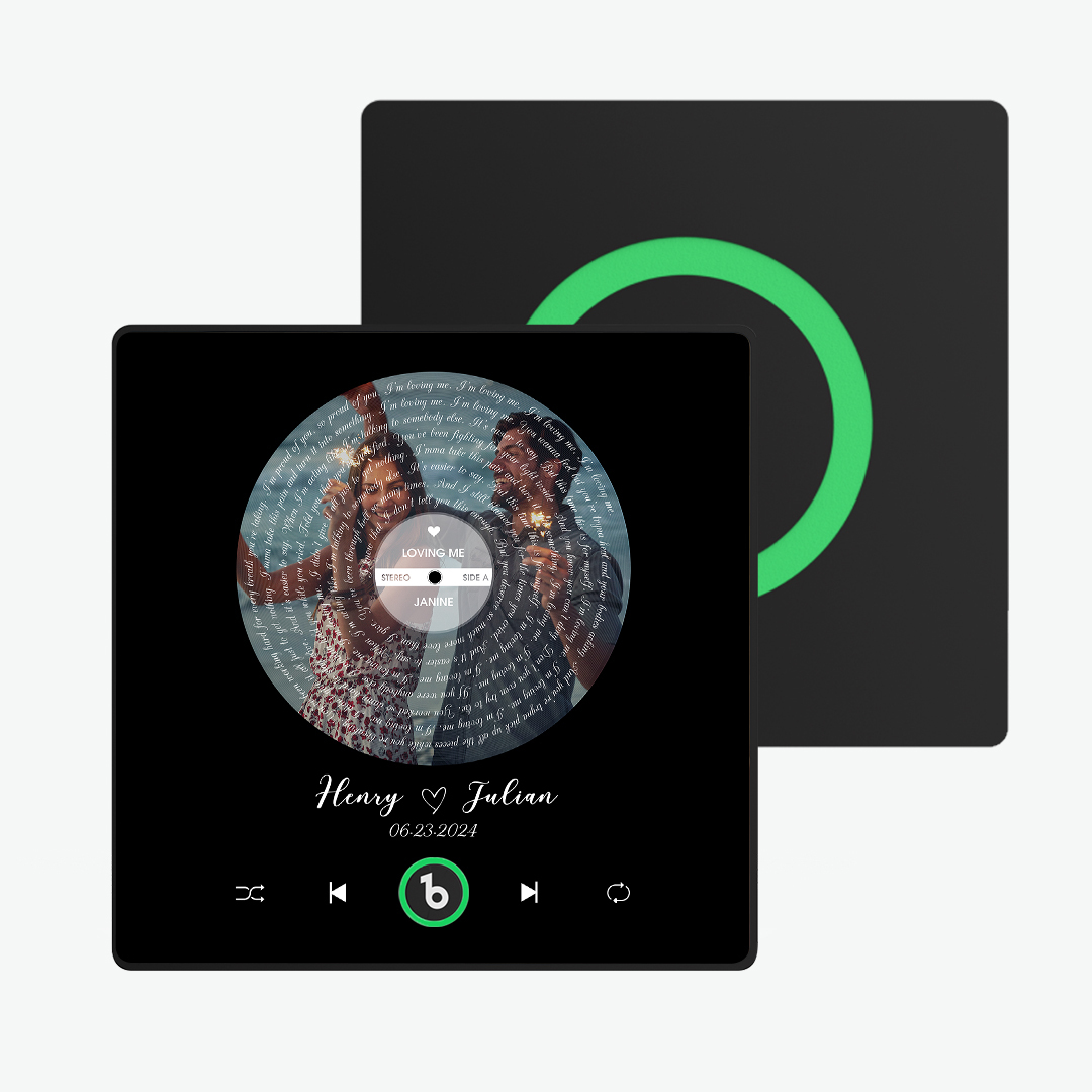 Custom Music Fridge Magnet Lyrics Photo Sticker New 4.0 Upgrade Music Wall Photo Sticker That Plays Music Without Cell Phone Couple Gifts - 