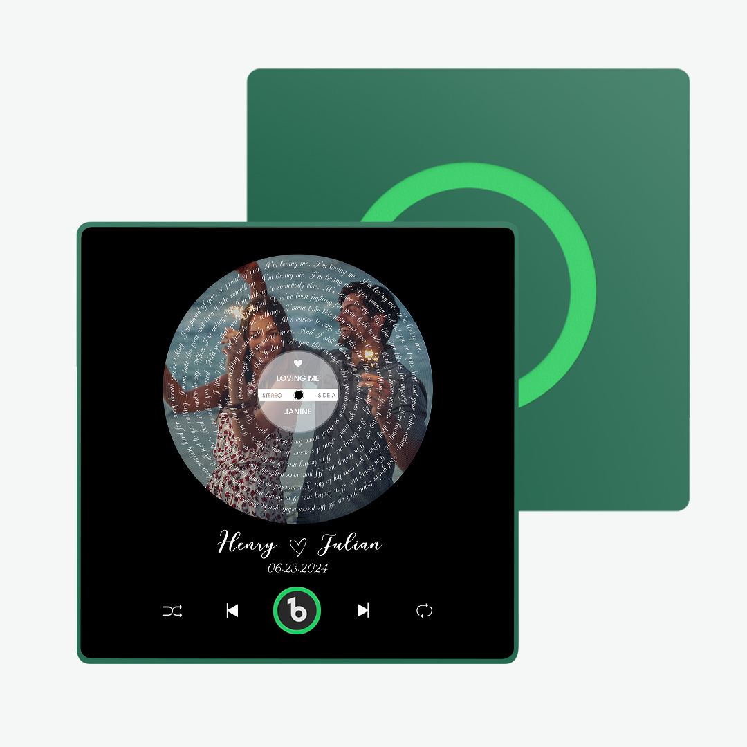 Custom Music Fridge Magnet Lyrics Photo Sticker New 4.0 Upgrade Music Wall Photo Sticker That Plays Music Without Cell Phone Couple Gifts - 