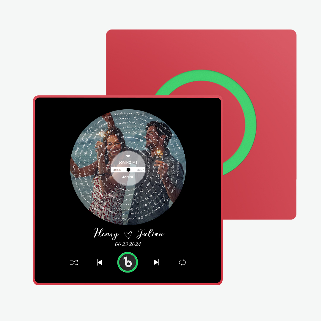 Custom Music Fridge Magnet Lyrics Photo Sticker New 4.0 Upgrade Music Wall Photo Sticker That Plays Music Without Cell Phone Couple Gifts - 