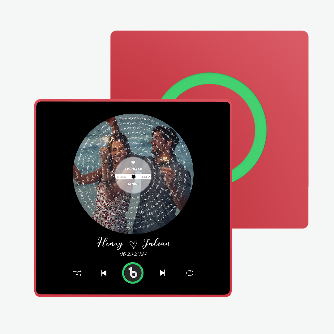 Custom Music Fridge Magnet Lyrics Photo Sticker New 4.0 Upgrade Music Wall Photo Sticker That Plays Music Without Cell Phone Couple Gifts - 