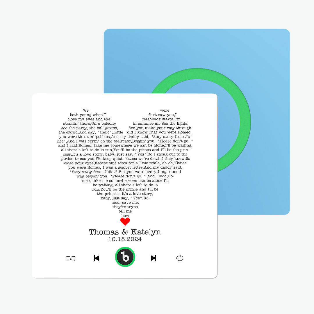 Custom Music Fridge Magnet Lyrics Photo Sticker New 4.0 Upgrade Music Wall Photo Sticker That Plays Music Without Cell Phone Couple Gifts - 