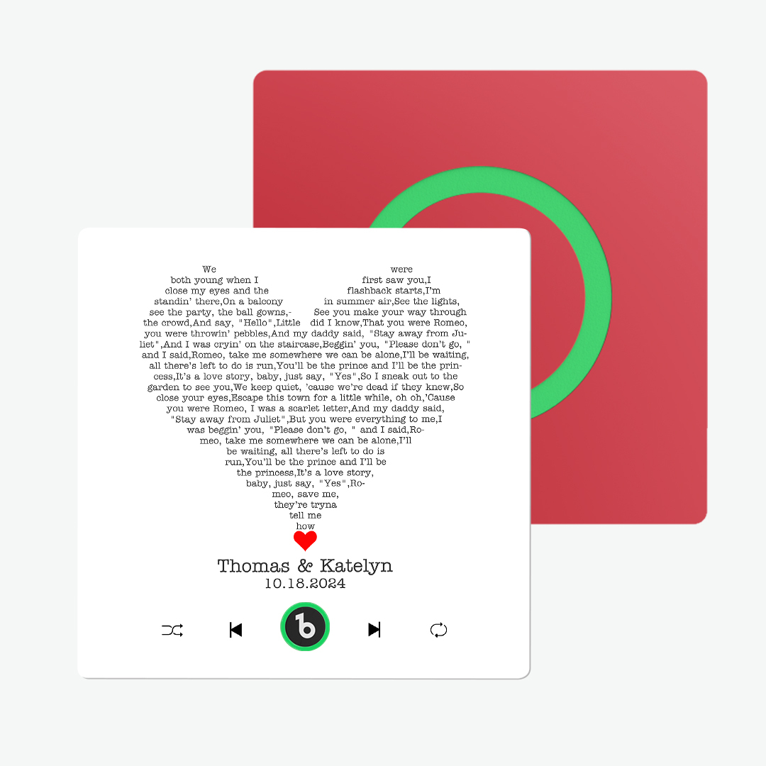 Custom Music Fridge Magnet Lyrics Photo Sticker New 4.0 Upgrade Music Wall Photo Sticker That Plays Music Without Cell Phone Couple Gifts - 