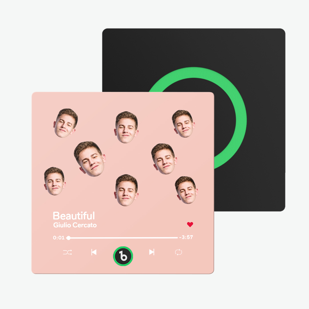 Custom Music Fridge Magnet  Custom Face Fridge Magnet Colorful Frame Album Fridge Magnet Music Wall Photo Sticker Gift for Couple - 