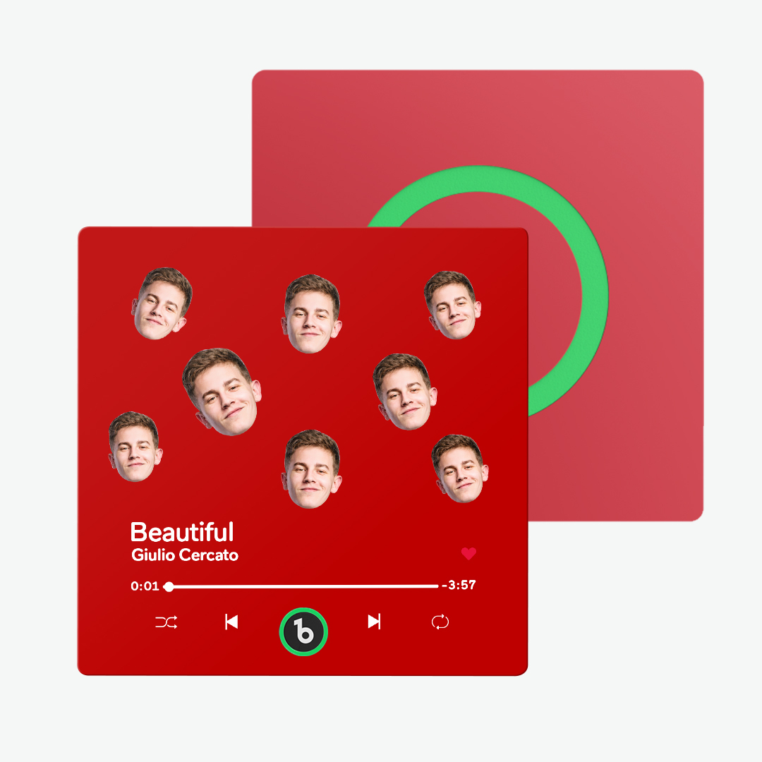 Custom Music Fridge Magnet  Custom Face Fridge Magnet Colorful Frame Album Fridge Magnet Music Wall Photo Sticker Gift for Couple - 