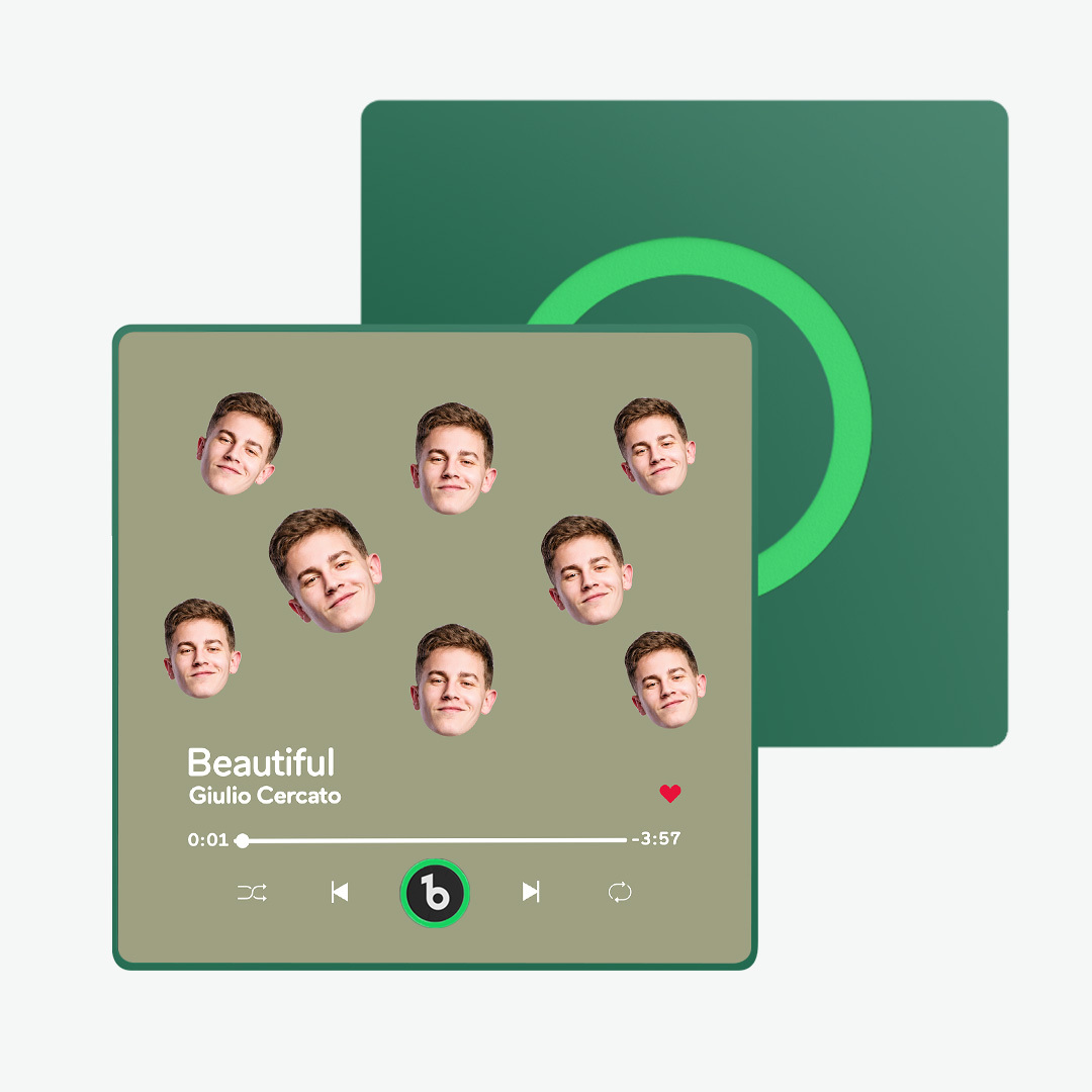 Custom Music Fridge Magnet  Custom Face Fridge Magnet Colorful Frame Album Fridge Magnet Music Wall Photo Sticker Gift for Couple - 