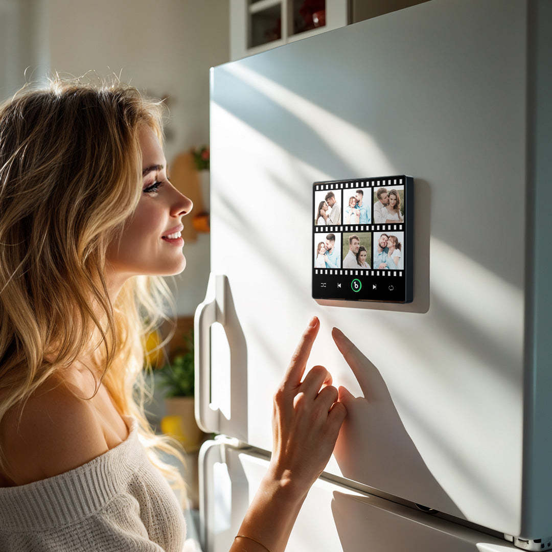 New 4.0 Upgrade Custom Music Fridge Magnet Film Style Fridge Magnet Gift for Lover - Get Photo Blanket