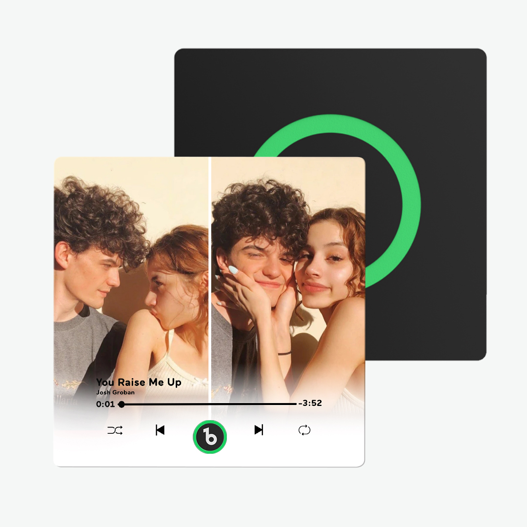 Custom Music Fridge Magnet Multiple Photo New 4.0 Upgrade Multicolor Can Play Songs and Adjust Volume Personalised 2 Photo Fridge Magnet - 