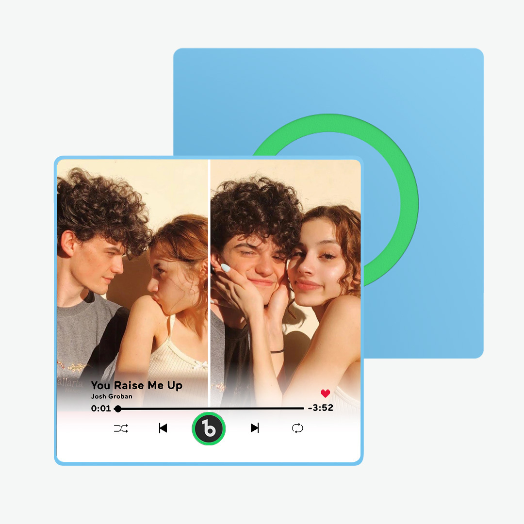 Custom Music Fridge Magnet Multiple Photo New 4.0 Upgrade Multicolor Can Play Songs and Adjust Volume Personalised 2 Photo Fridge Magnet - 