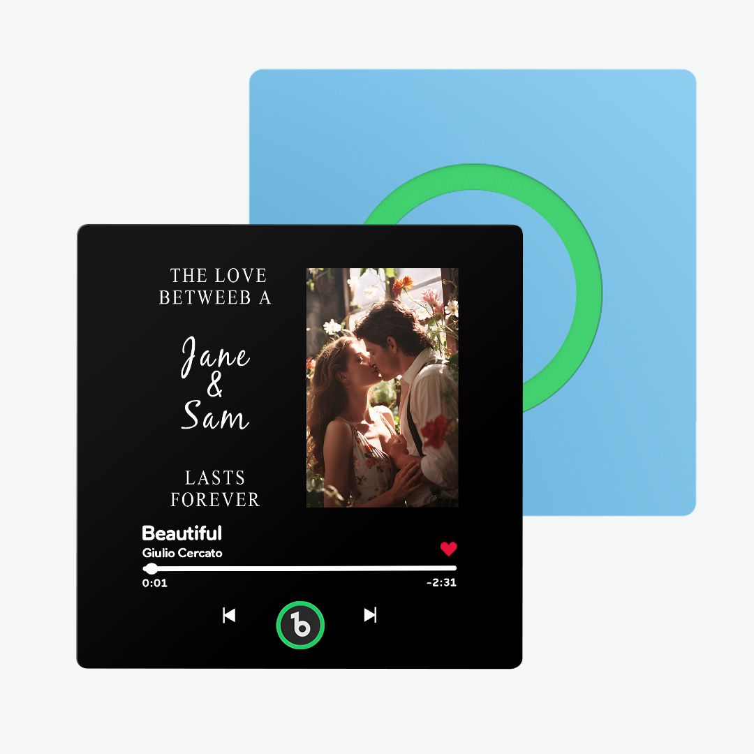 Custom Music Fridge Magnet Personalised Photo and Text New 4.0 Upgrade Multicolor Fridge Magnet Music Wall That Can Be Played Photo Sticker Music - 