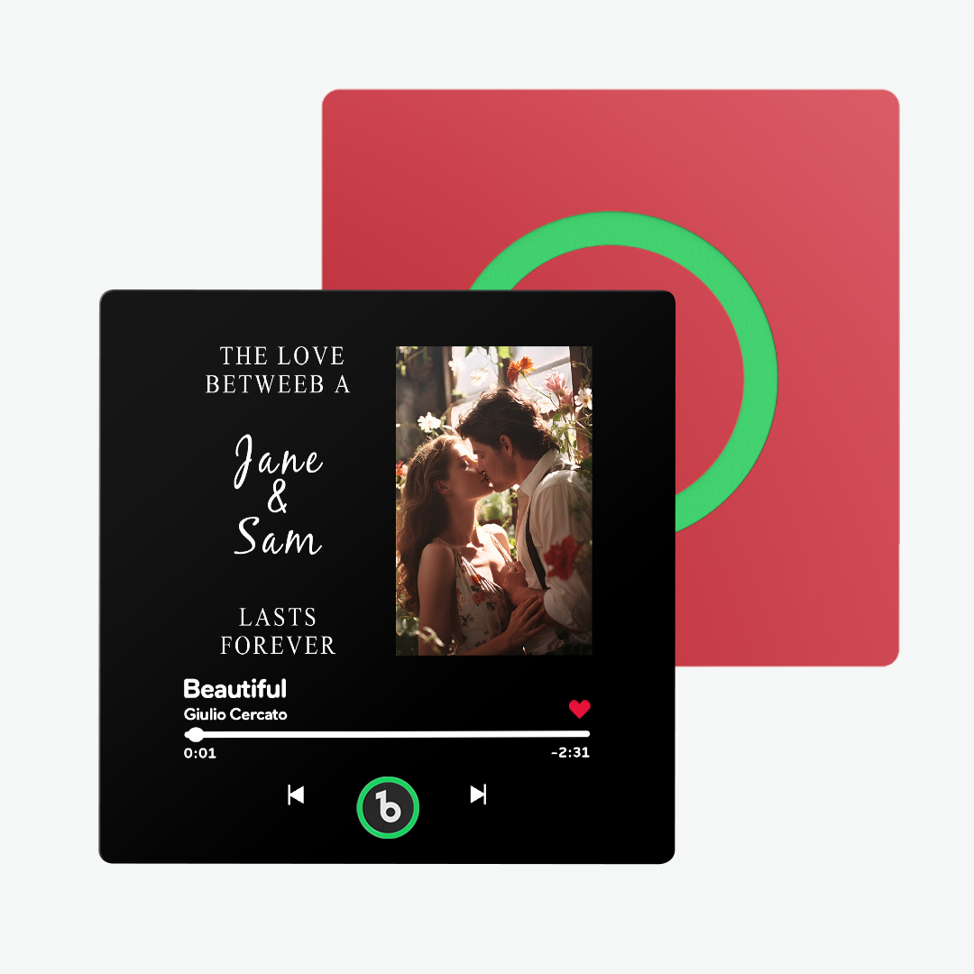 Custom Music Fridge Magnet Personalised Photo and Text New 4.0 Upgrade Multicolor Fridge Magnet Music Wall That Can Be Played Photo Sticker Music - 