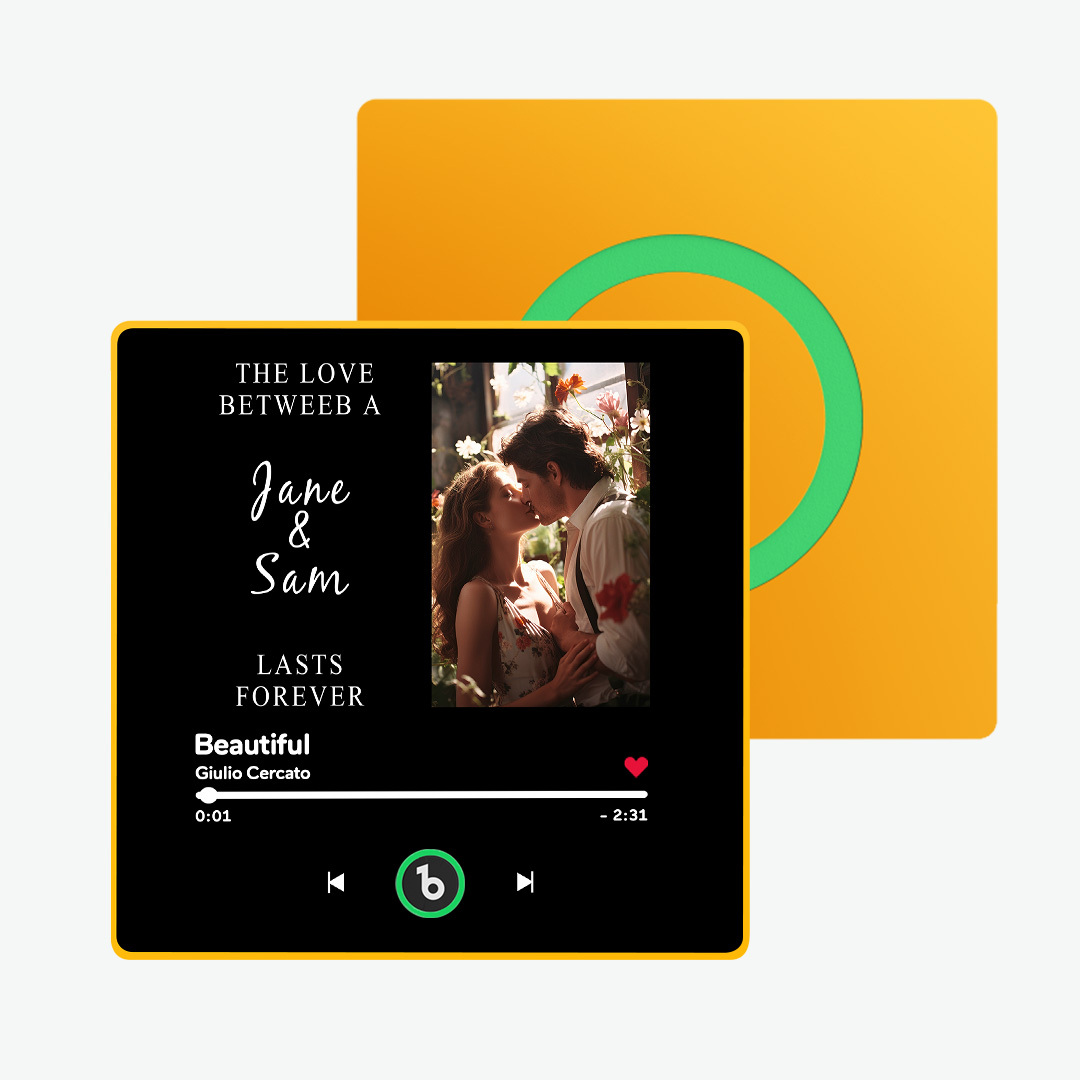 Custom Music Fridge Magnet Personalised Photo and Text New 4.0 Upgrade Multicolor Fridge Magnet Music Wall That Can Be Played Photo Sticker Music - 