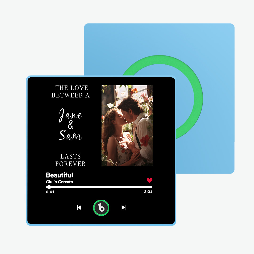 Custom Music Fridge Magnet Personalised Photo and Text New 4.0 Upgrade Multicolor Fridge Magnet Music Wall That Can Be Played Photo Sticker Music - 