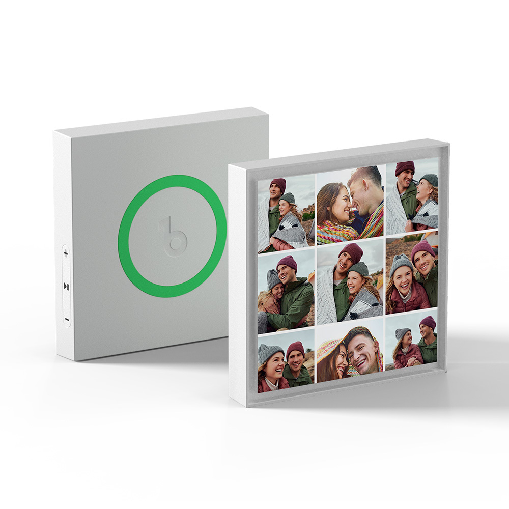 New 5.0 Upgrade Custom Music Fridge Magnet Personalized 9 Photo Can Play Songs and Adjust Volume Supports 1-6 Songs Valentine's Day Gifts - 