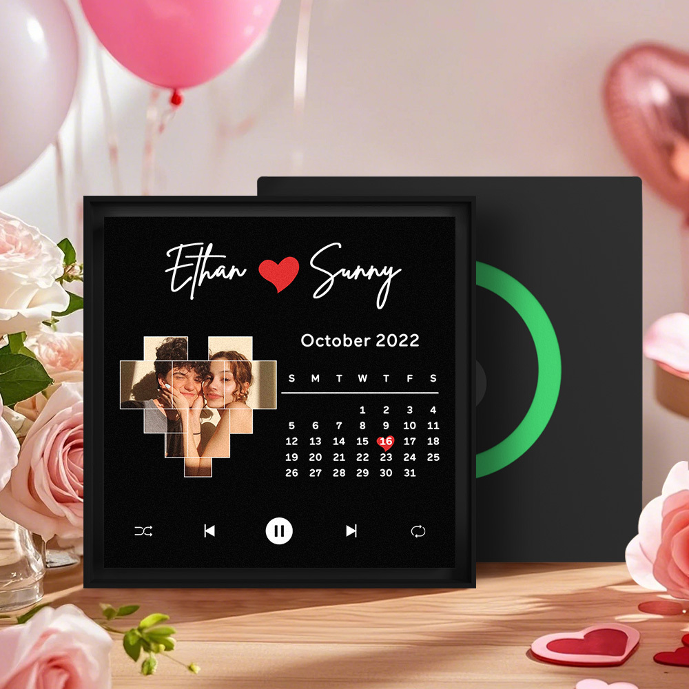 Custom Music Fridge Magnet New 5.0 Upgrade Supports 1-6 Songs Can Play Songs and Adjust Volume Anniversary Calendar Gifts - 