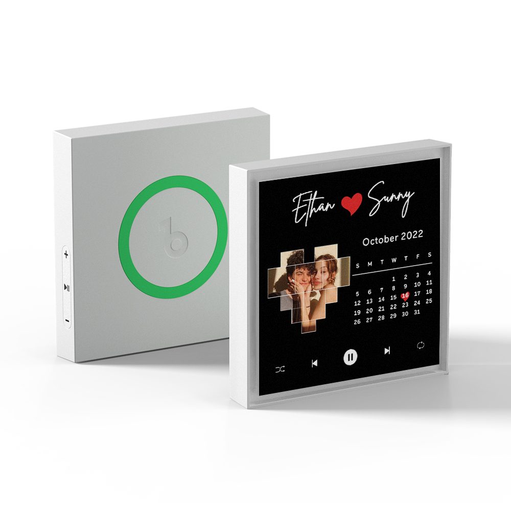 Custom Music Fridge Magnet New 5.0 Upgrade Supports 1-6 Songs Can Play Songs and Adjust Volume Anniversary Calendar Gifts - 