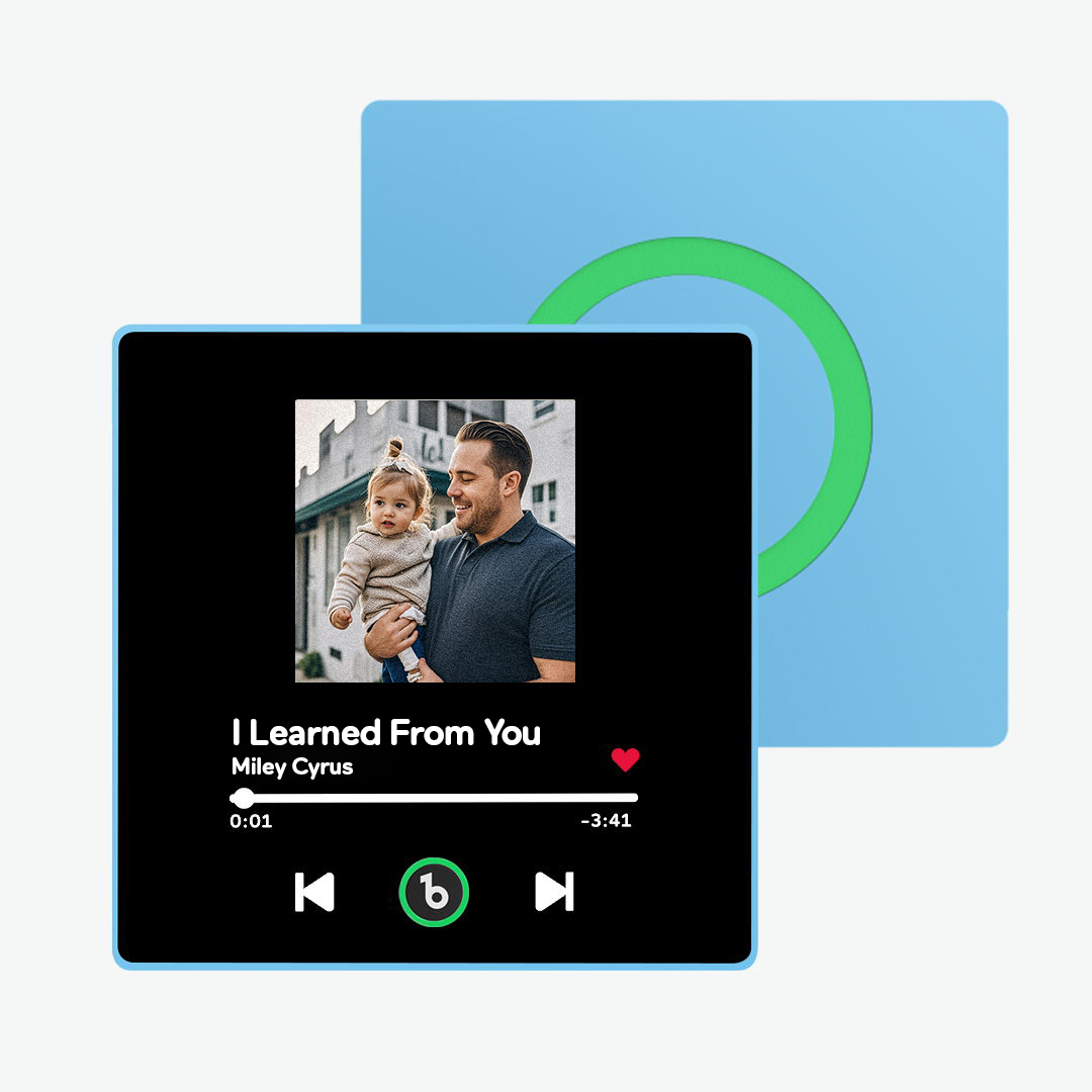 Custom Music Fridge Magnet New 4.0 Upgrade Colorful Frame Personalized Album Fridge Magnet That Can Be Played Song Anniversary Father and Son Gifts - 