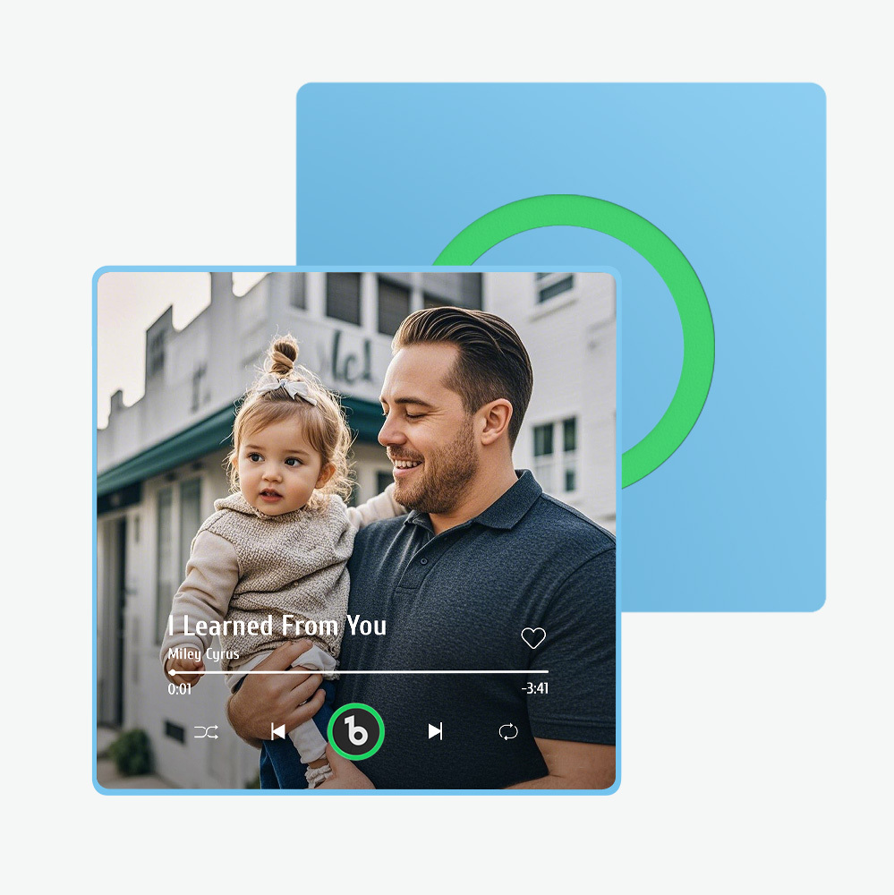 Custom Music Fridge Magnet New 4.0 Upgrade Colorful Frame Album Fridge Magnet Music Wall Photo Sticker Music Movement That Can Be Played Gift for Dad - 