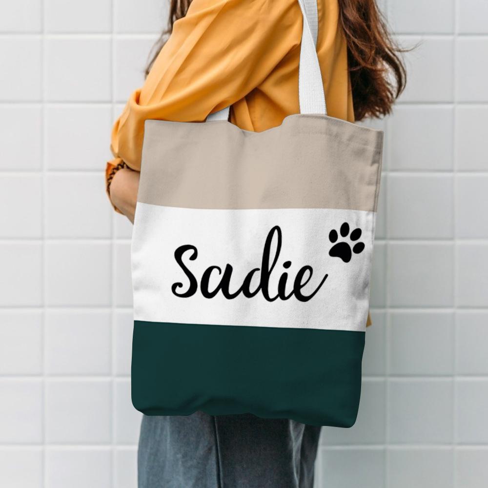 Gift for Mom Custom Tote Bag Canvas Bag Beach Bag Personalized Reusable Storage Handbag -