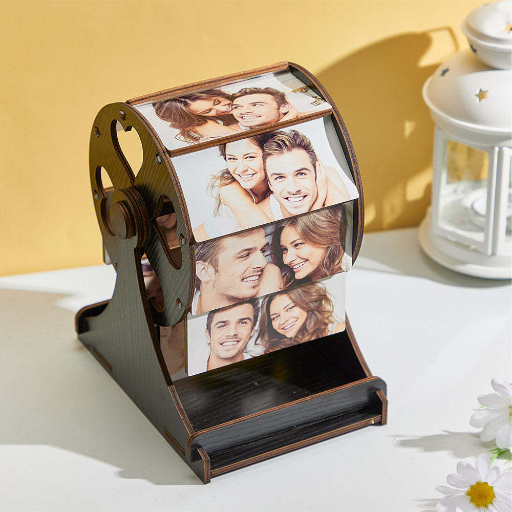 Custom Photo Ornaments Creative Photo Frame Mini Ferris Wooden Gifts - Myphotowallet