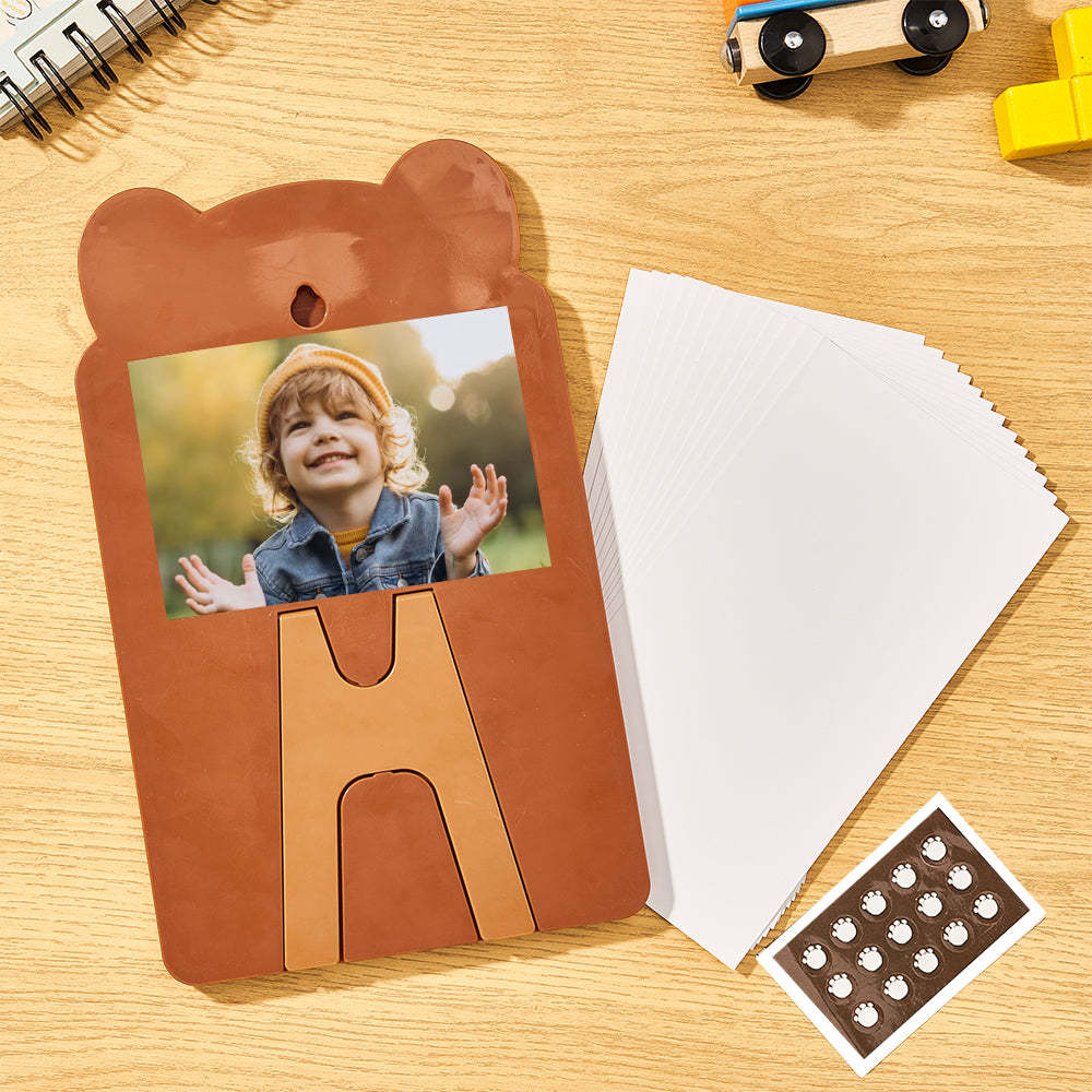 Custom Text and Photo Bear Daily Routine Chart Gifts for Children - Myphotowallet