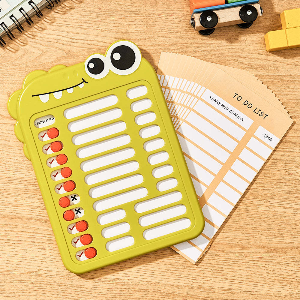 Custom Text and Photo Crocodile Daily Routine Chart Gifts for Children - Myphotowallet