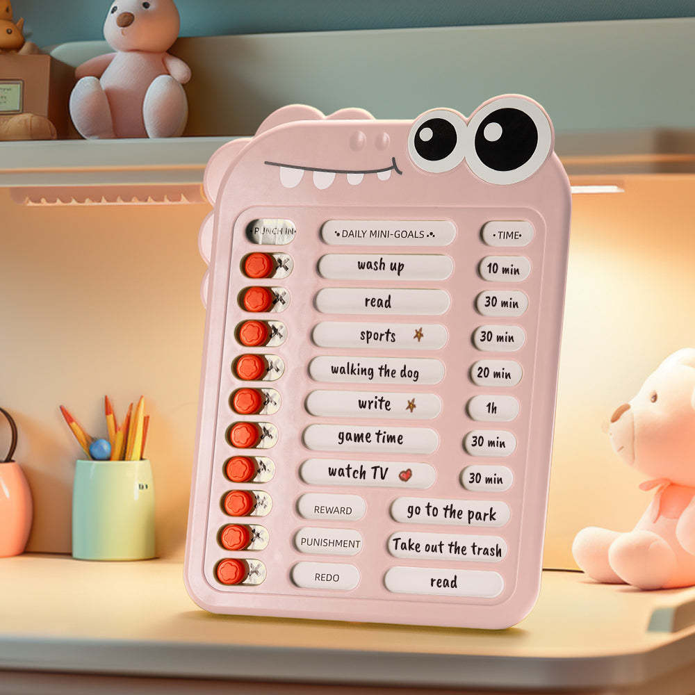 Custom Text and Photo Crocodile Daily Routine Chart Gifts for Children - Myphotowallet