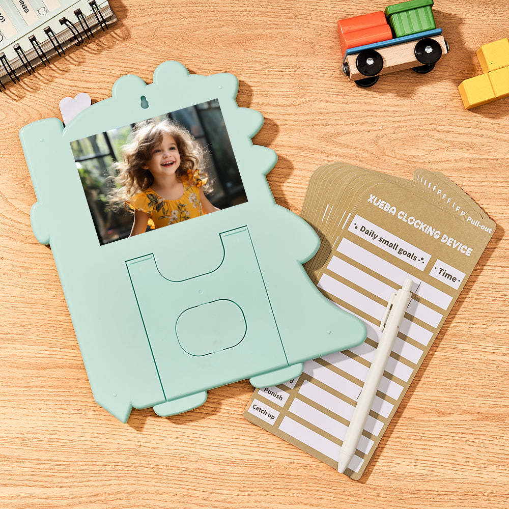 Custom Text and Photo Daily Routine Chart Dinosaur Gifts for Children - Myphotowallet
