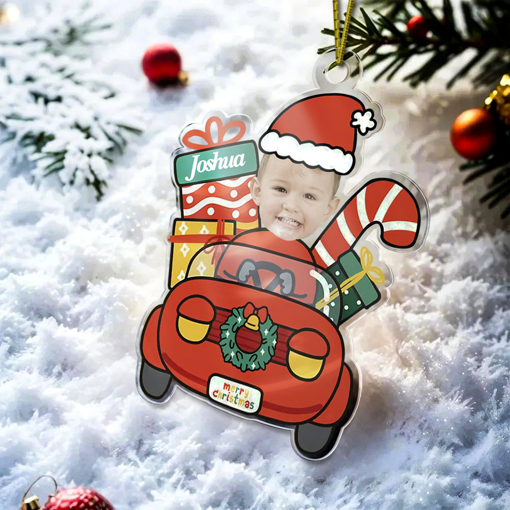 Custom Face Christmas Gift Car Ornament Baby Driver Christmas Gift