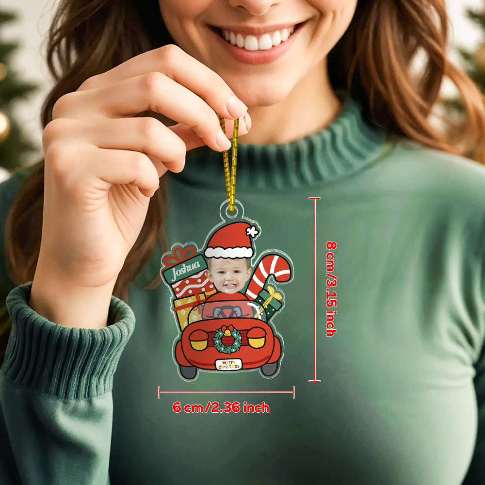 Custom Face Christmas Gift Car Ornament Baby Driver Christmas Gift