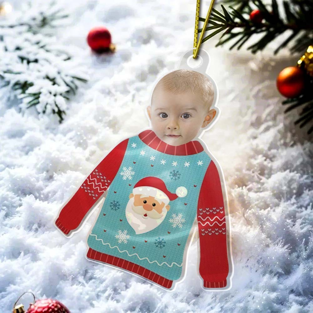 Custom Photo Ornament Personalized Baby Christmas Ornament