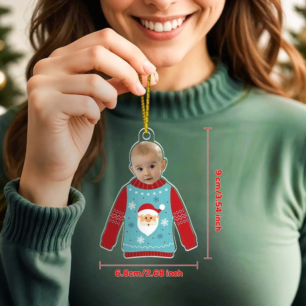 Custom Photo Ornament Personalized Baby Christmas Ornament