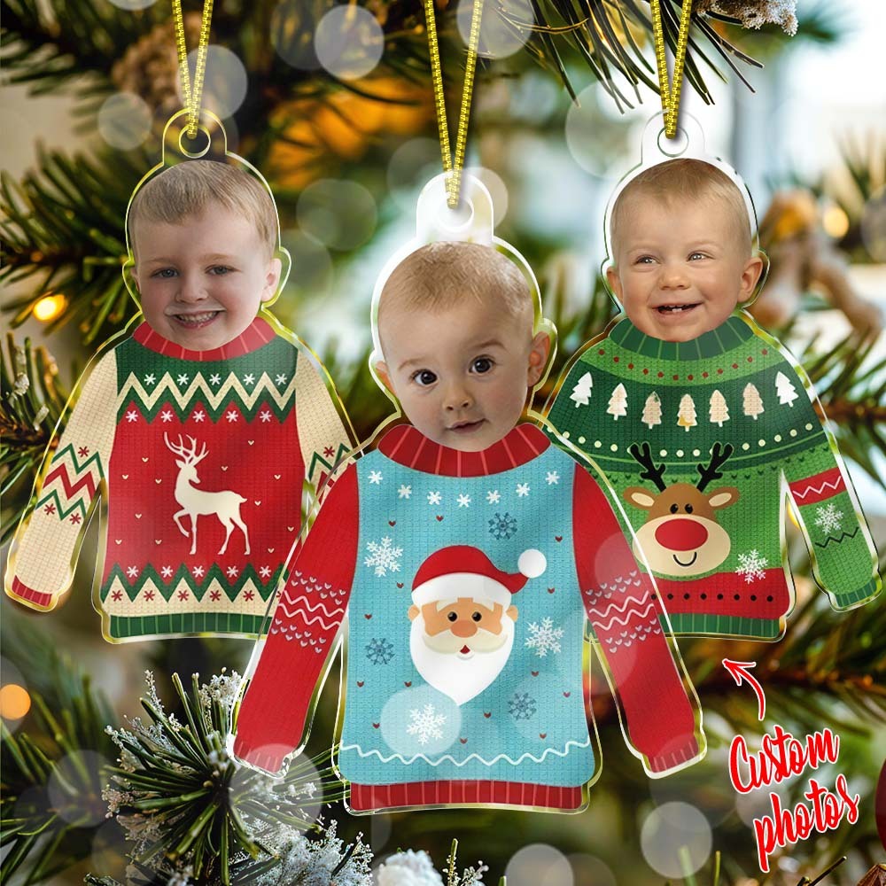 Custom Photo Ornament Personalized Baby Christmas Ornament