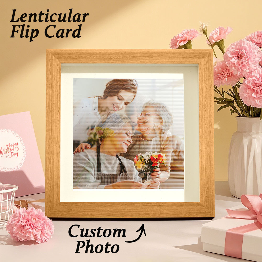 Custom Lenticular Photo Frame Gifts for Mom