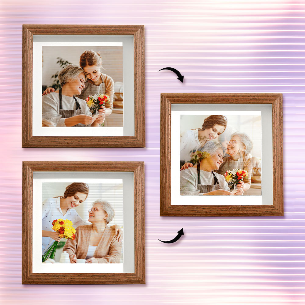Custom Lenticular Photo 2 in 1 Frame Gifts for Mom