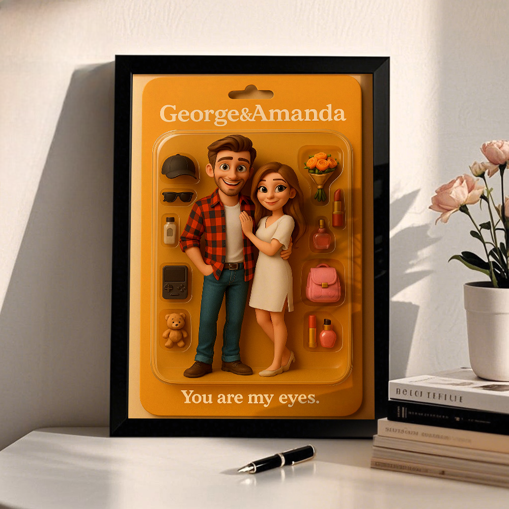 Custom Starter Pack Portrait, Personalized Portrait 3D Blister Toy Art, Custom Action Figure